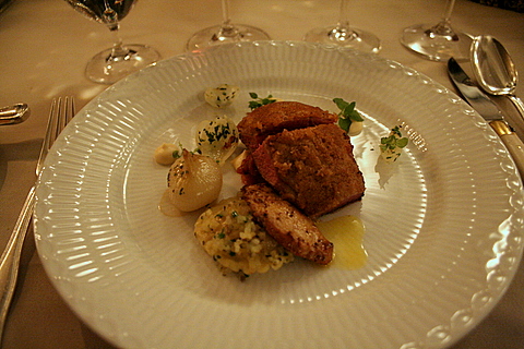 Wallard with foie gras