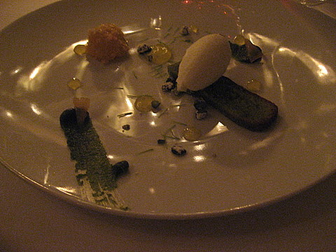 Dessert inspired by the pistachios