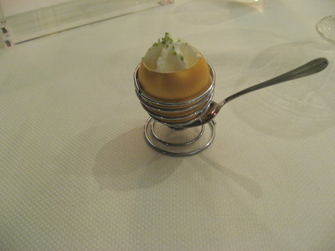 The final mouth-freshing egg - whiped cream with lemon